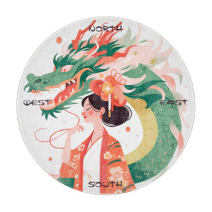 Erstelle deine eigene asiatische chinesische Drach Schneidebrett