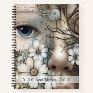 Erstelle deine eigene Blumen-Göttin Botanikflorali Notizbuch