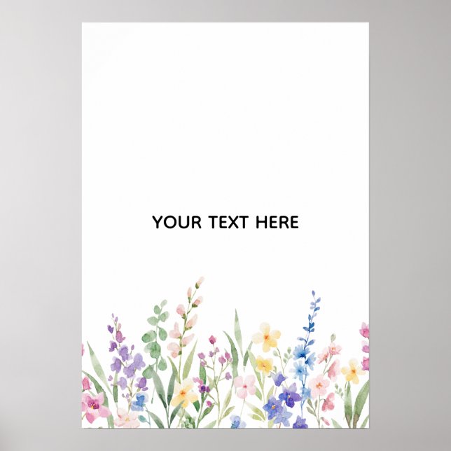 Erstelle deine eigene Blumengestaltung  Poster (Vorne)