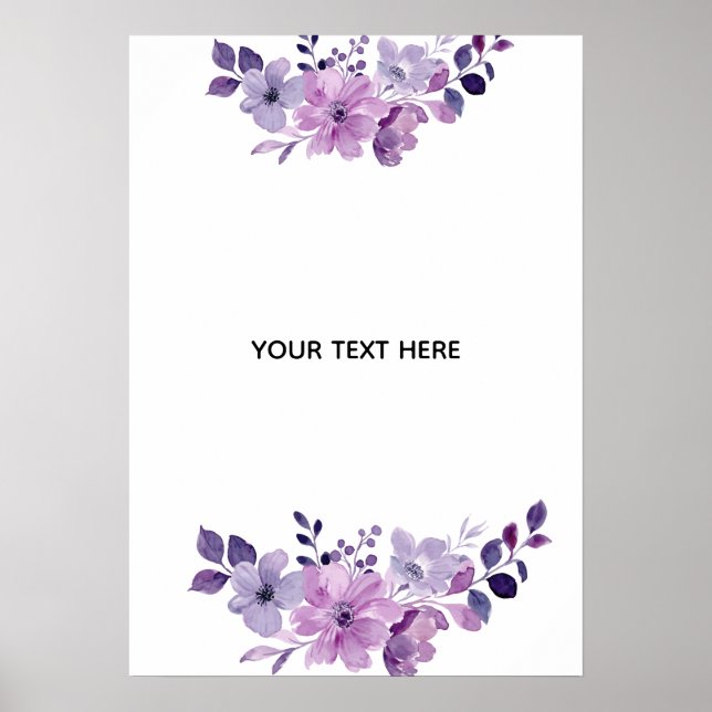 Erstelle deine eigene Blumenkunst Poster (Vorne)