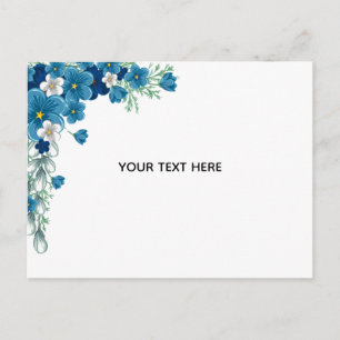 Erstelle deine eigene Blumenkunst Postkarte