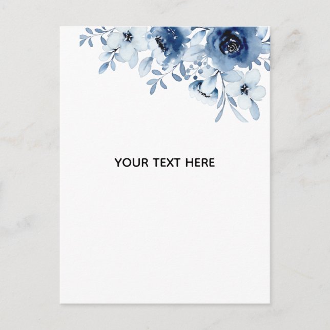 Erstelle deine eigene Blumenkunst Postkarte (Vorderseite)
