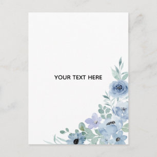 Erstelle deine eigene Blumenkunst  Postkarte