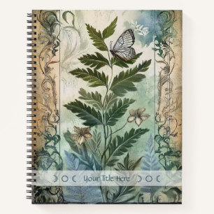 Erstelle deine eigene botanische Blumenillustratio Notizbuch
