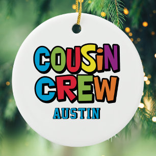 Erstelle deine eigene bunte Cousin-Crew Keramik Ornament