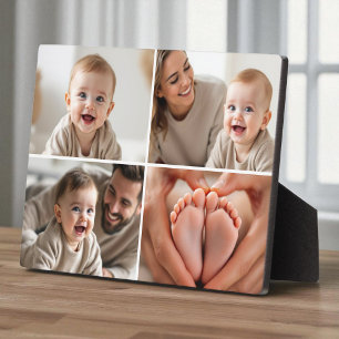 Erstelle Deine eigene Collage mit 4 Fotos Süßes Ba Fotoplatte