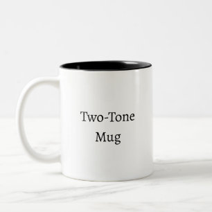 Erstelle deine eigene einfache Markenpromotion Zweifarbige Tasse