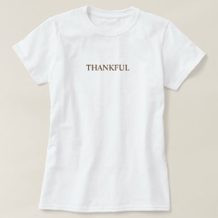 Erstelle deine eigene einfache typografische dankb T-Shirt