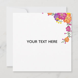 Erstelle deine eigene Floral  Einladung