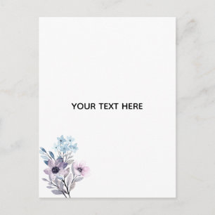 Erstelle deine eigene Floral Feiertagspostkarte