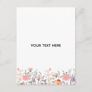 Erstelle deine eigene Floral Feiertagspostkarte