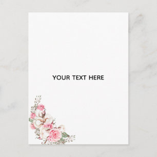Erstelle deine eigene Floral Feiertagspostkarte
