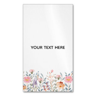 Erstelle deine eigene Floral Magnetische Visitenkarte
