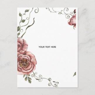 Erstelle deine eigene Floral Postkarte