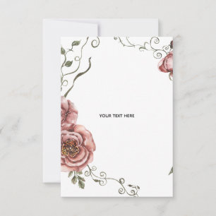 Erstelle deine eigene Floral  RSVP Karte