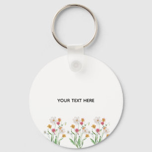 Erstelle deine eigene Floral  Schlüsselanhänger