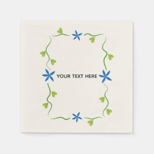 Erstelle deine eigene Floral Serviette