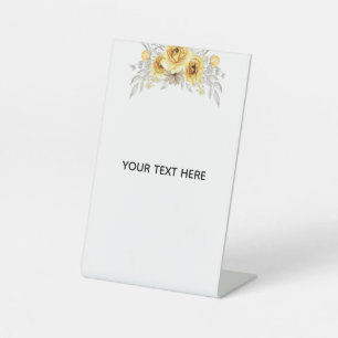 Erstelle deine eigene Floral Sockelschild
