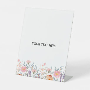 Erstelle deine eigene Floral Sockelschild