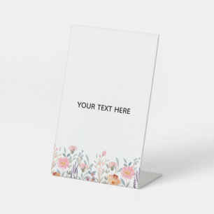 Erstelle deine eigene Floral Sockelschild
