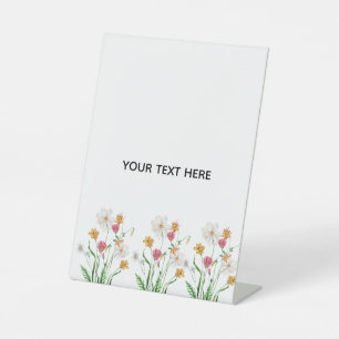 Erstelle deine eigene Floral  Sockelschild