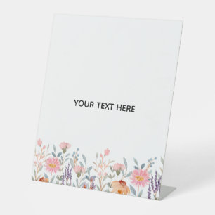 Erstelle deine eigene Floral Sockelschild