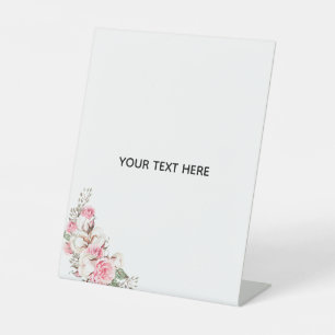 Erstelle deine eigene Floral  Sockelschild
