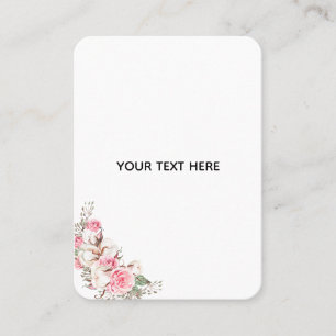 Erstelle deine eigene Floral Telefonnummerkarte