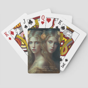 Erstelle deine eigene Gemini-Sternzeichen-Zodiak-G Spielkarten
