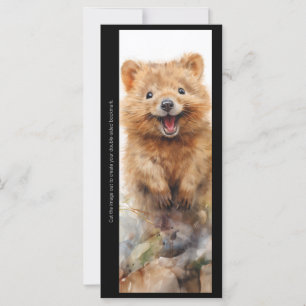 Erstelle deine eigene glückliche Quokka-Lesezeiche