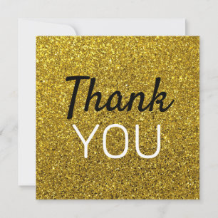 Erstelle deine eigene goldene Glitter Dankeschön Dankeskarte