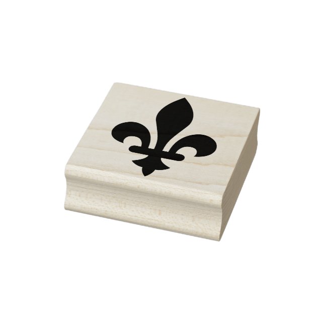 Erstelle deine eigene halbblättrige Fleur de Lis Gummistempel (Stempel)
