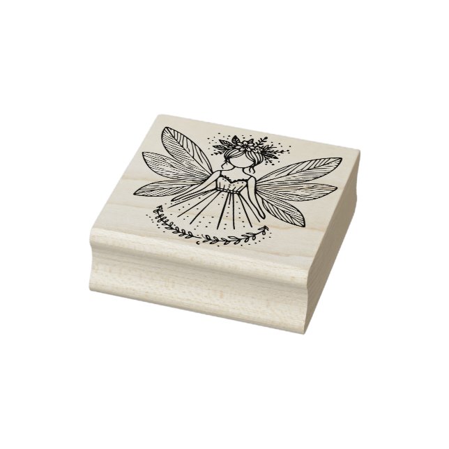 Erstelle deine eigene hübsche Pixie-Blumenfee Gummistempel (Stempel)