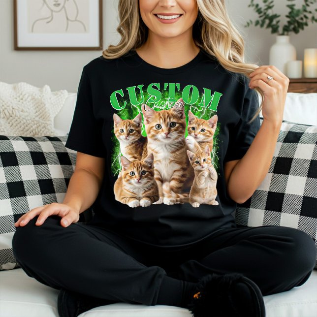 Erstelle deine eigene Katze oder Haustiere 90er Bo T-Shirt (Von Creator hochgeladen)