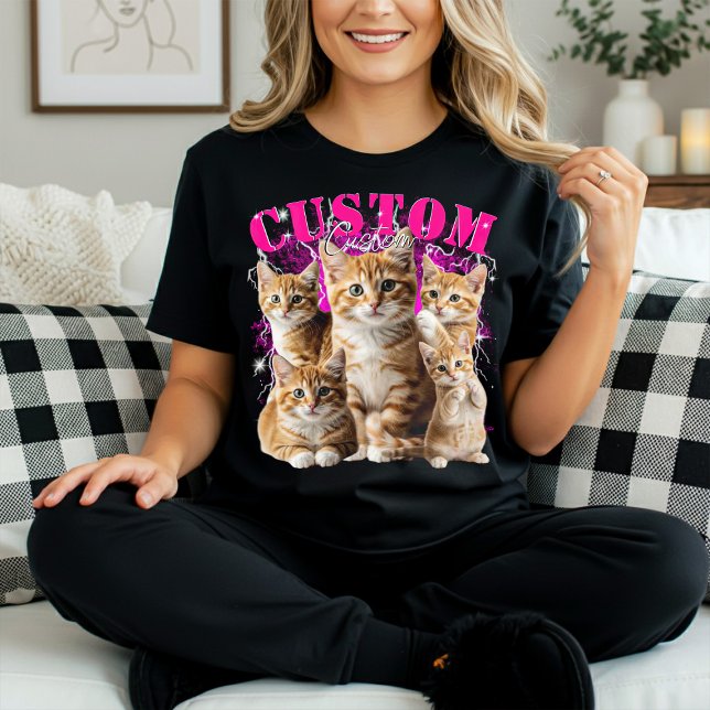 Erstelle deine eigene Katze oder Haustiere 90er Bo T-Shirt (Von Creator hochgeladen)