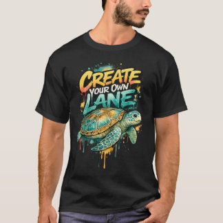 Erstelle deine eigene Lane Graffiti Meeresschildkr T-Shirt