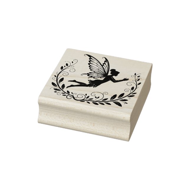 Erstelle deine eigene lockige Rebenfee Gummistempel (Stempel)