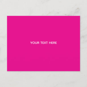 Erstelle Deine eigene Magenta-Einladungspostkarte Feiertagspostkarte