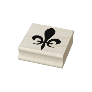 Erstelle Deine eigene majestätische Fleur de Lis Gummistempel