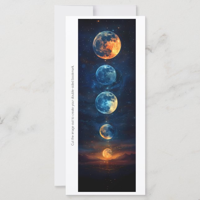 Erstelle deine eigene Many Moons Lesezeichen Karte (Vorderseite)