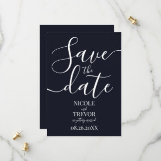 Erstelle deine eigene minimalistische einfarbige H Save The Date