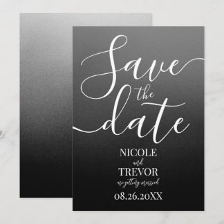 Erstelle deine eigene minimalistische Ombré-Fade-H Save The Date