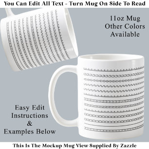 Erstelle Deine eigene moderne minimalistische vers Kaffeetasse