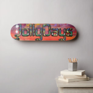 Erstelle deine eigene neueste 3D spaßige Happy-Hol Skateboard