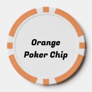 Erstelle deine eigene Orange Pokerchips