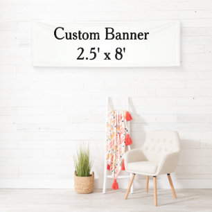 Erstelle deine eigene personalisierte Vinyl 6,4 cm Banner