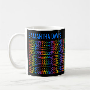 Erstelle Deine eigene Regenbogen versteckte Nachri Kaffeetasse
