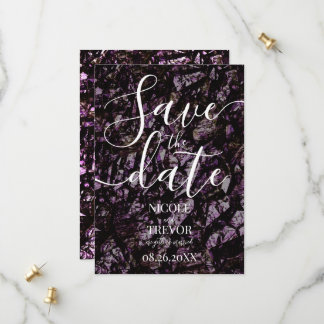 Erstelle deine eigene Rocky Grunge Textur Hochzeit Save The Date