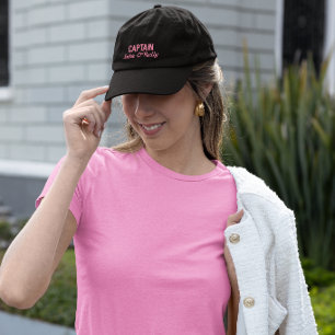 Erstelle deine eigene rosa Fischerhut Bestickte Baseballkappe