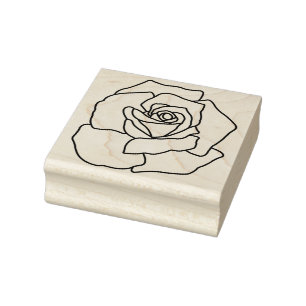 Erstelle deine eigene Rosenblüten-Blume Floral Gummistempel